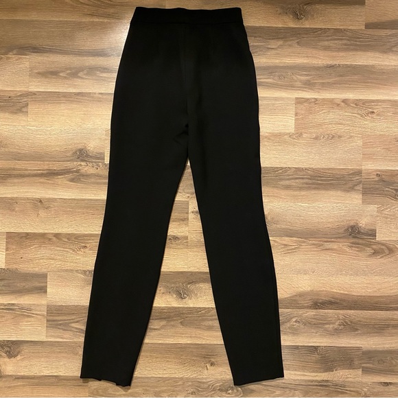 Aritzia Babaton Black Skinny Slit Front Trousers - Picture 2 of 7